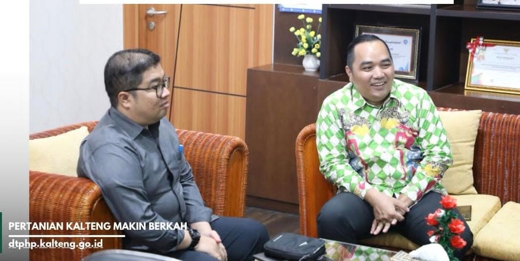 Kadis TPHP Prov. Kalteng Terima Kunker Koordinasi Kegiatan Cetak Sawah dengan Kabupaten Gunung Mas 