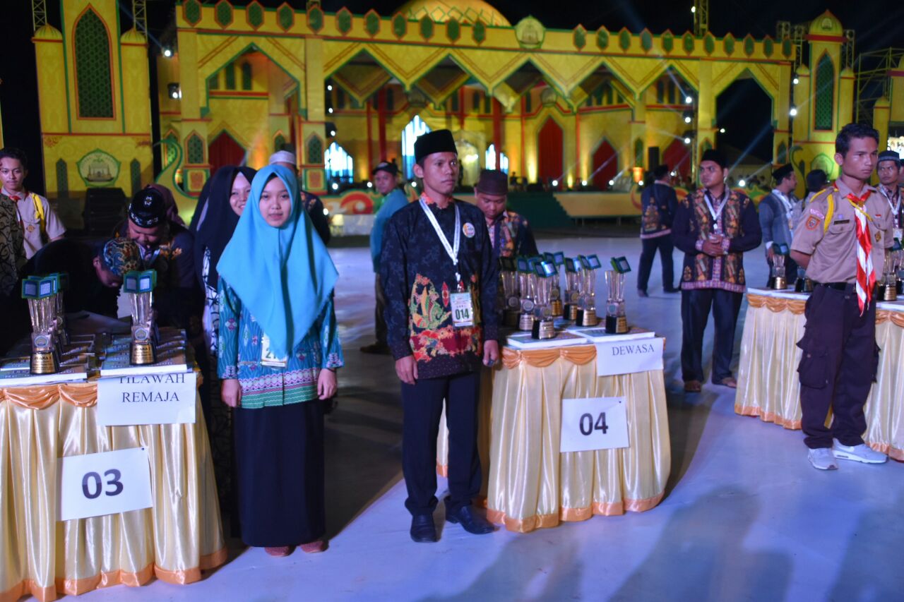 Pengumuman Juara Hasil Cabang Semua Lomba Pada MTQ XXIX 2018