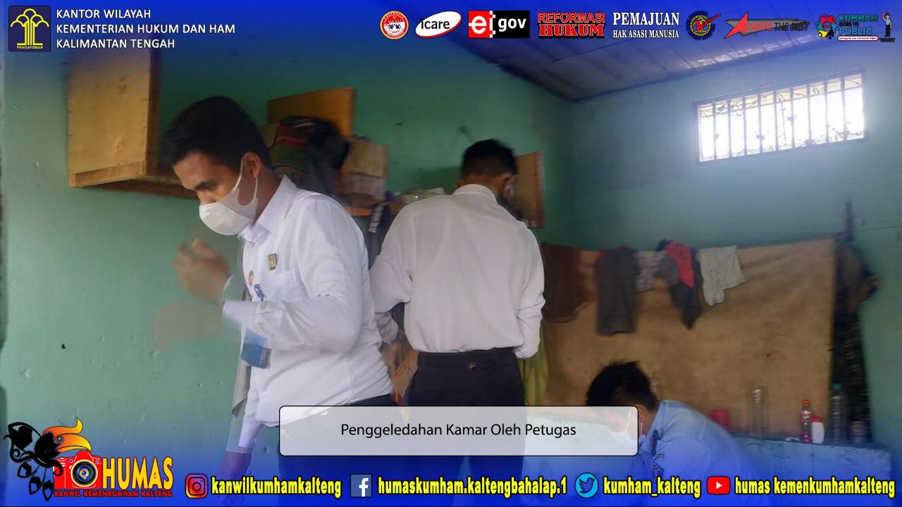 Razia Rutin Jaga Keamanan dan Ketertiban di Rutan Kuala Kapuas
