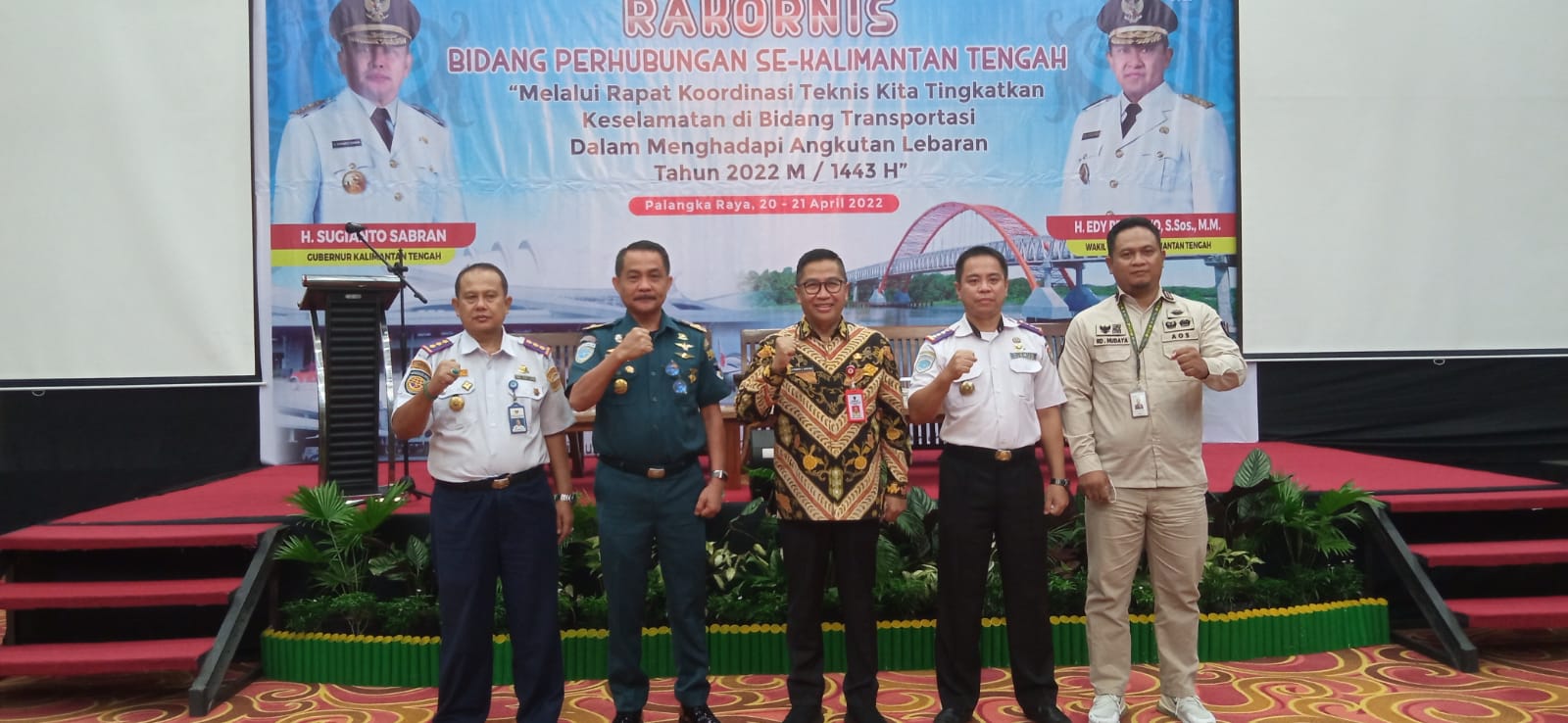 Asisten Ekobang Buka Rakornis Perhubungan se-Kalimantan Tengah Tahun 2022