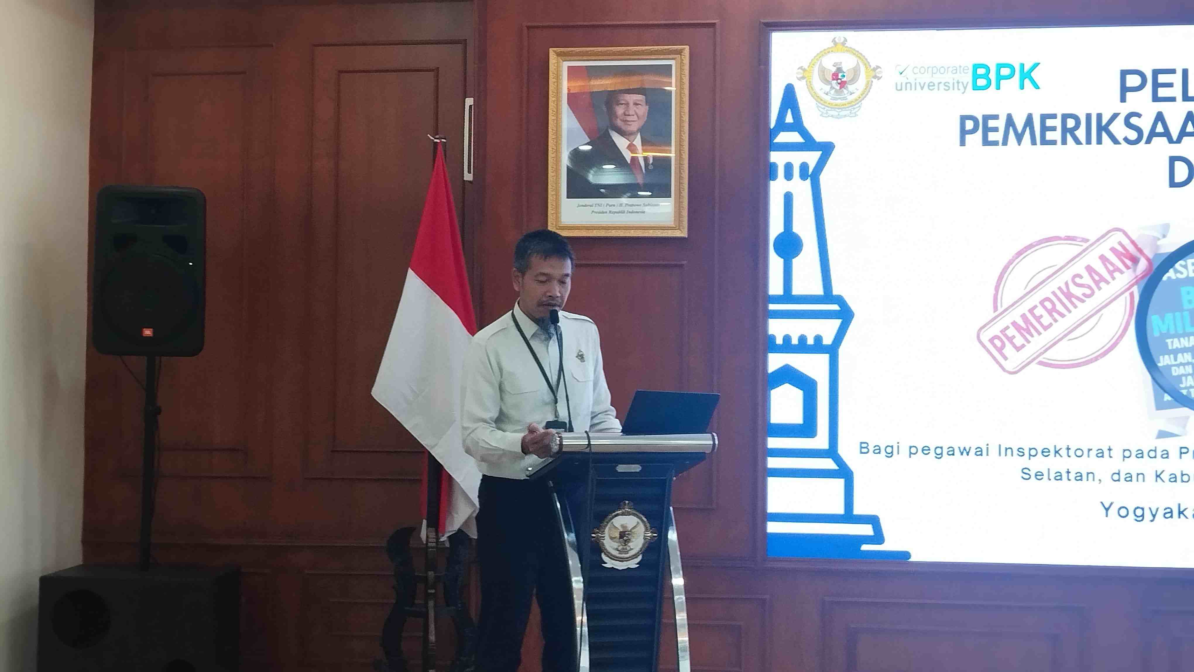 Inspektorat Daerah Prov. Kalteng Bekerja Sama dengan Bandiklat PKN BPK RI Yogyakarta Laksanakan Pelatihan Pemeriksaan BMD