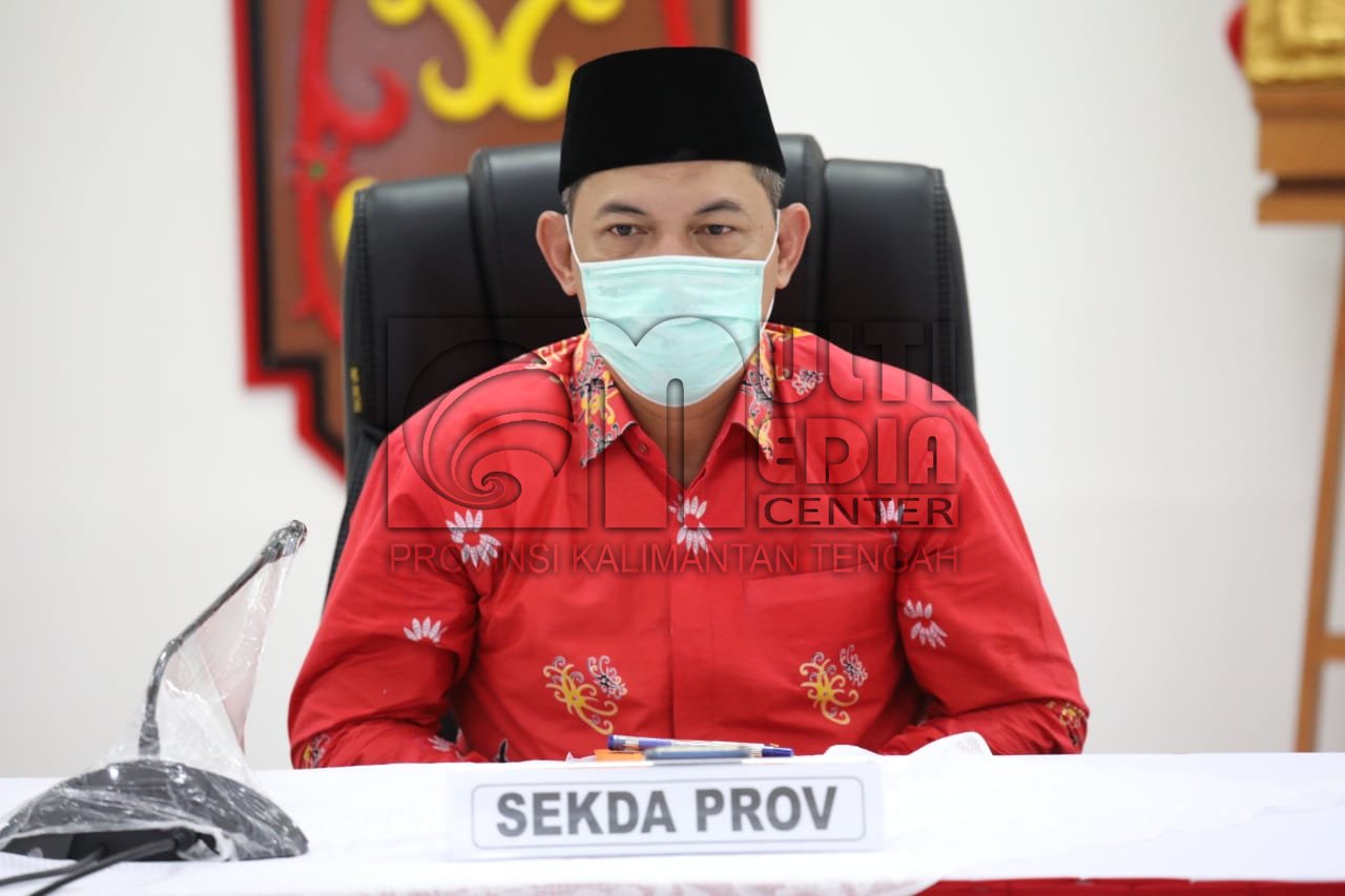 Sekda Kalteng Ikuti Rakor Perumusan Protokol Masyarakat Produktif Dan Aman Covid-19