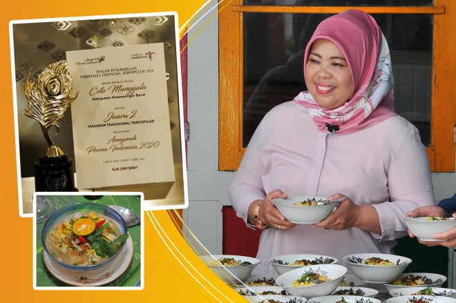 Raih Penghargaan Makanan Tradisional Terpopuler, Bupati Hj Nurhidayah Berharap Coto Manggala Berdampak Ekonomis bagi Masyarakat