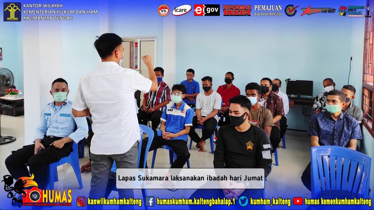 Lapas Sukamara Berikan Bimbingan Kerohanian Bagi Warga Binaan Nasrani Melalui Ibadah Jumat