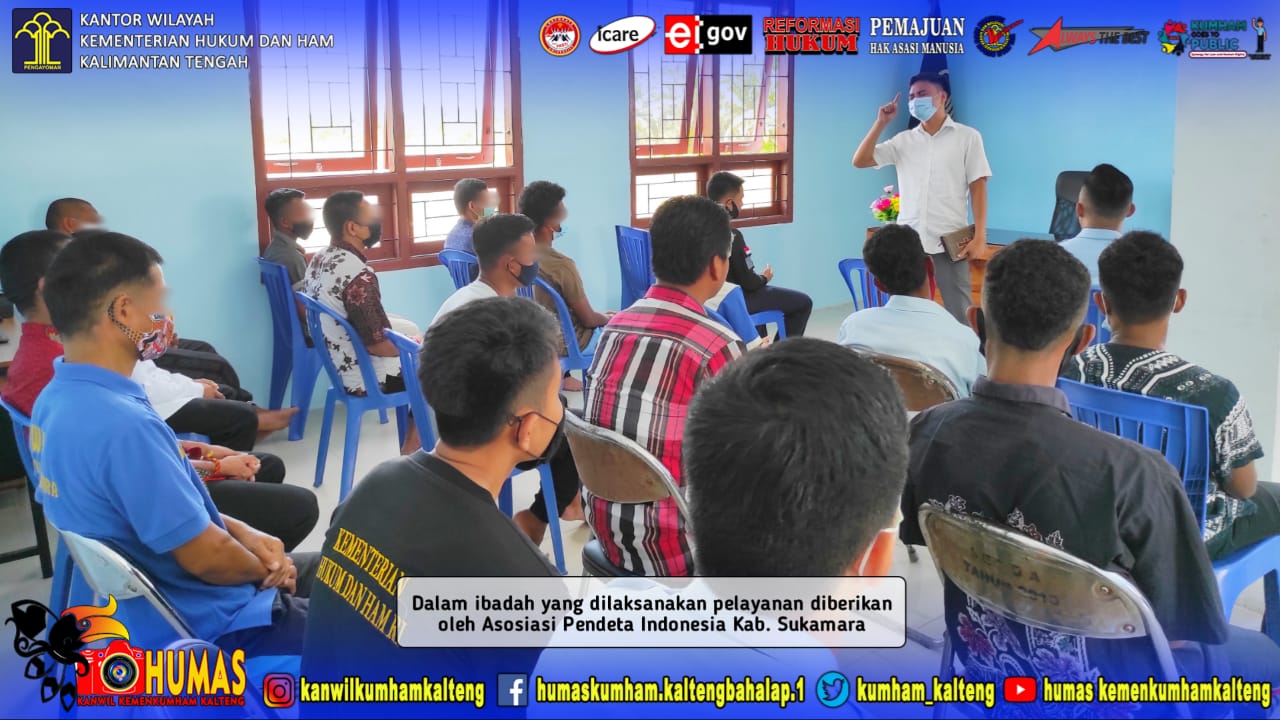 Lapas Sukamara Berikan Bimbingan Kerohanian Bagi Warga Binaan Nasrani Melalui Ibadah Jumat