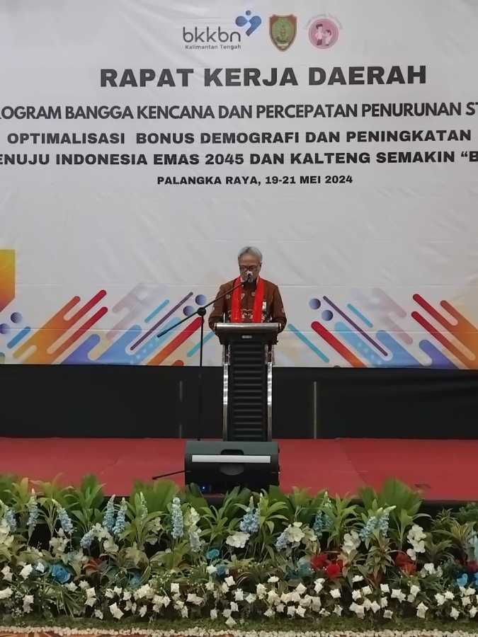 Wakili Pemprov Kalteng, Kepala DP3APPKB Buka Rakerda Program Bangga Kencana dan Percepatan Penurunan Stunting