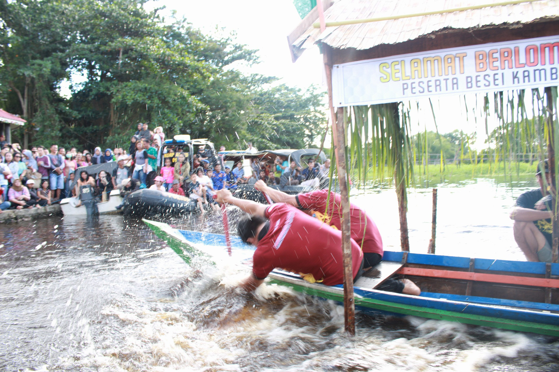Keunikan Lomba Besei, Olahraga Dayung Sampan Suku Dayak