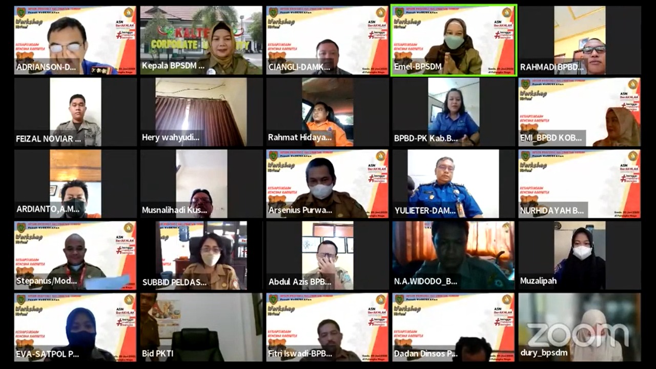 Maksimalkan Kesiapsiagaan Bencana Karhutla, BPSDM Prov. Kalteng Selenggarakan Workshop
