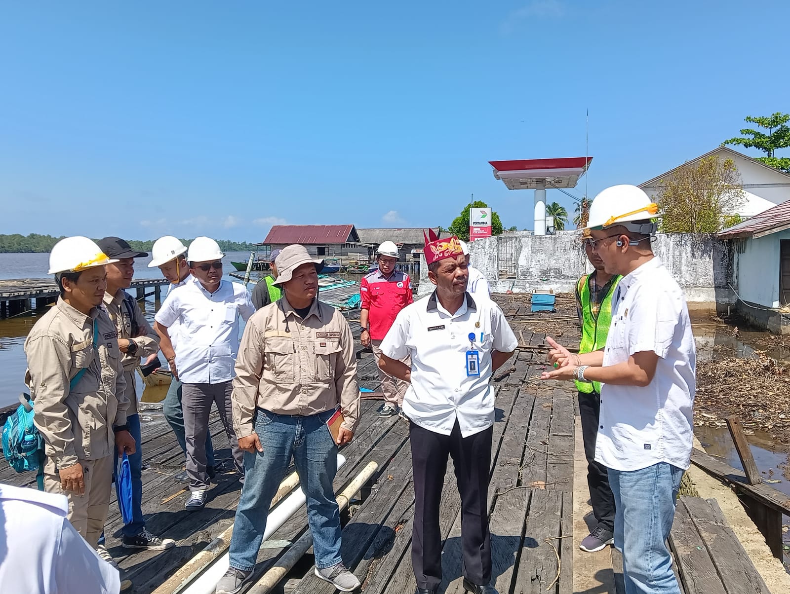 Dislutkan Bersama Kejati Kalteng Lakukan Monev Pembangunan Dermaga PP Kuala Pembuang Tahap III