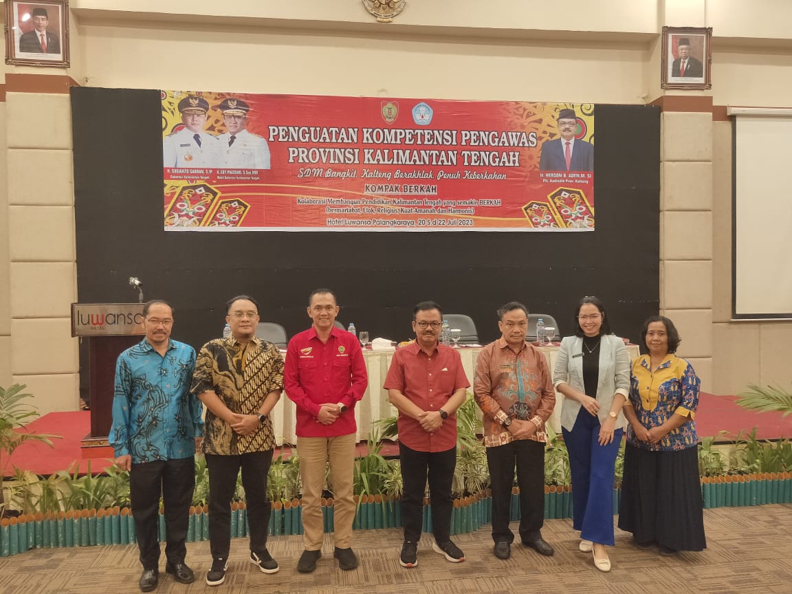 Tingkatkan Pembinaan dan Pengawasan Sekolah, Disdik Gelar Penguatan Kompetensi Pengawas Prov. Kalteng