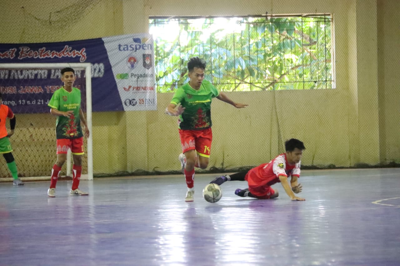 Meski Gagal Dapatkan Medali Perunggu, Atlet Futsal Kalteng Sudah Bermain Maksimal di Hari Terakhir PORNAS KORPRI XVI 2023