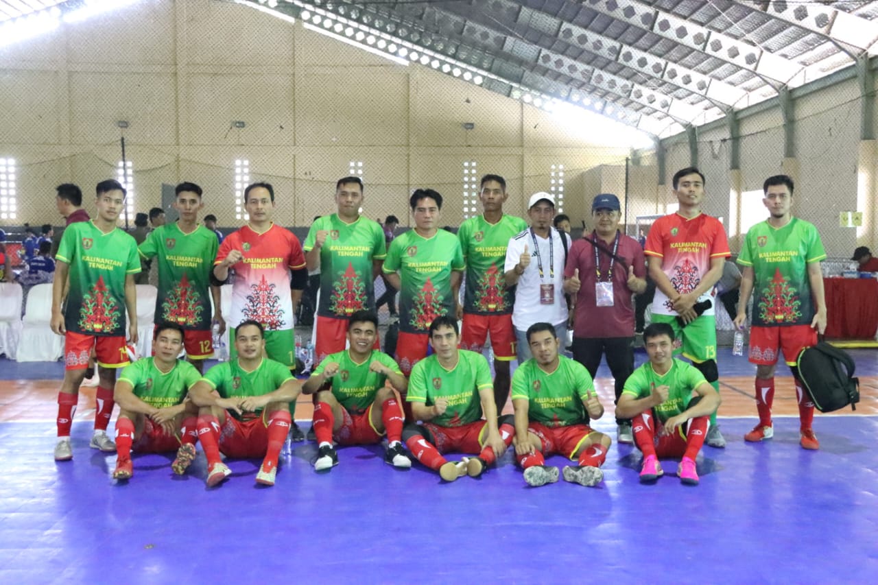 Meski Gagal Dapatkan Medali Perunggu, Atlet Futsal Kalteng Sudah Bermain Maksimal di Hari Terakhir PORNAS KORPRI XVI 2023