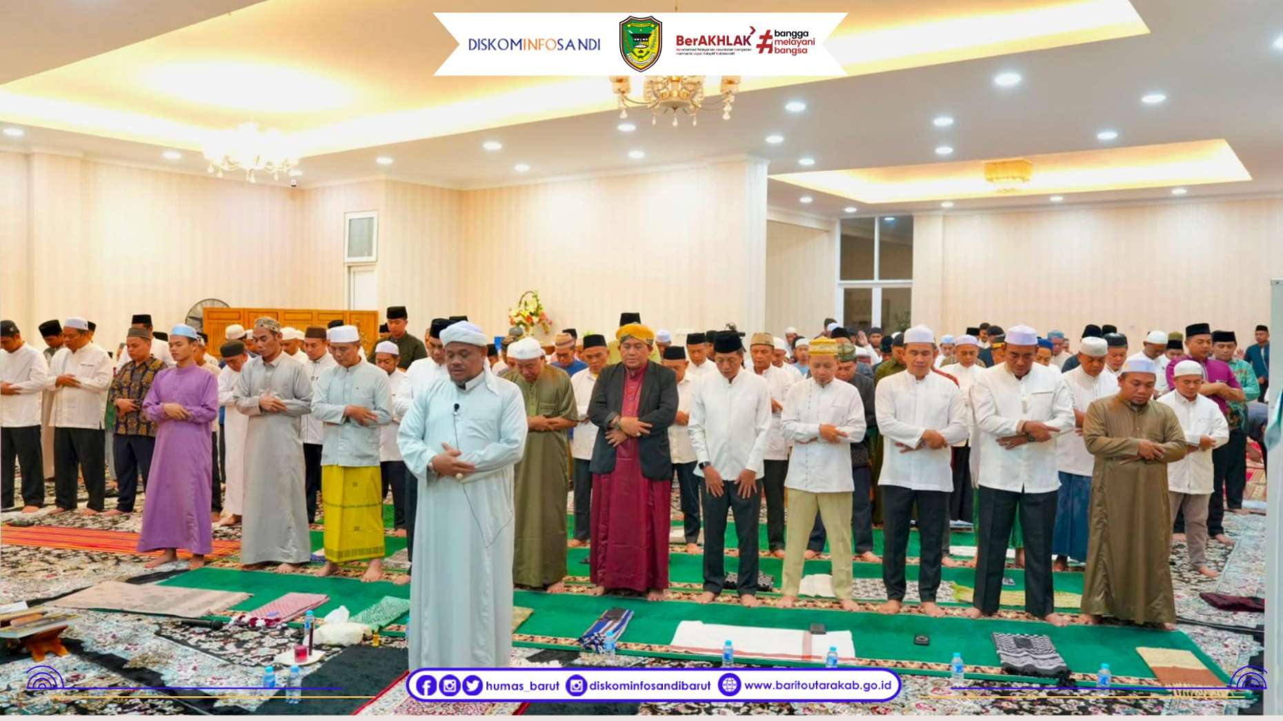 Pemkab Barito Utara Gelar Salat Hajat dan Doa Bersama Syukuran HUT Ke-55 Bupati H. Shalahuddin