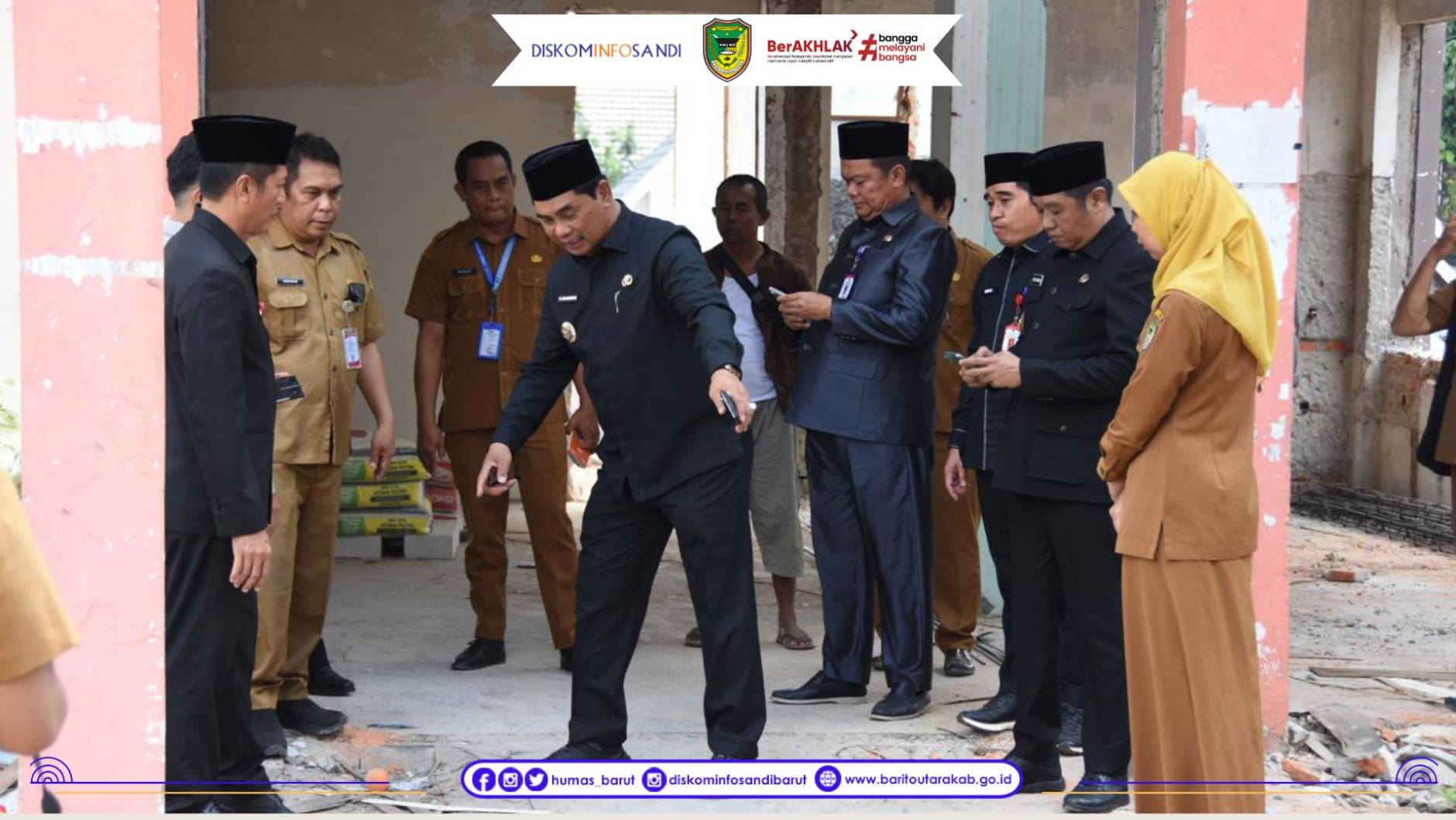 Sidak RSUD Muara Teweh, Bupati Pastikan Progres Pembangunan On The Track