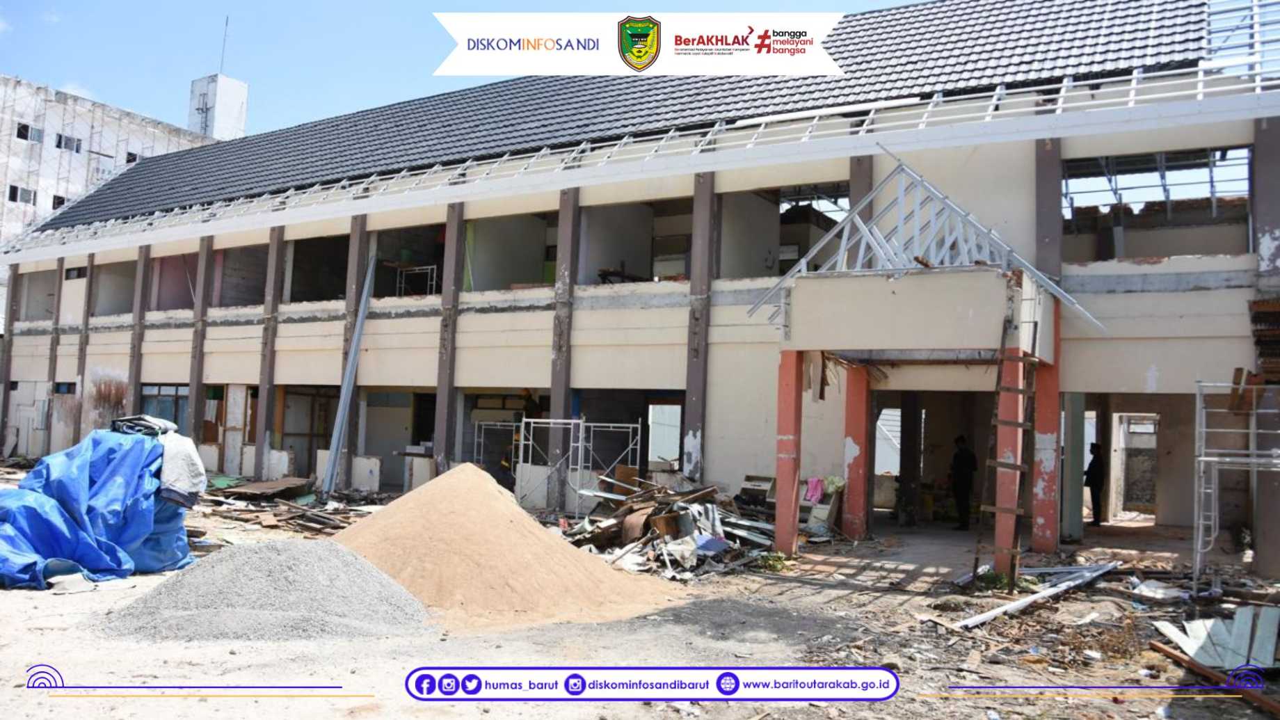 Sidak RSUD Muara Teweh, Bupati Pastikan Progres Pembangunan On The Track
