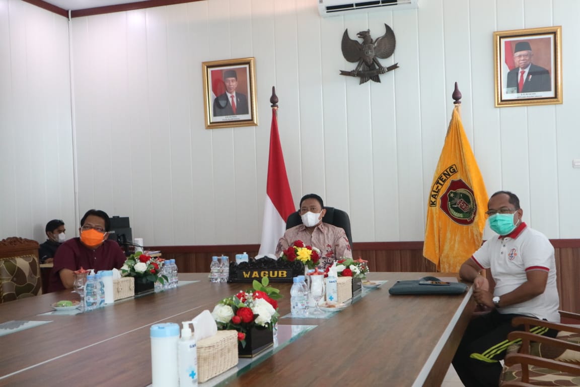Wagub Kalteng Ikuti Rakor Evaluasi PPKM di Luar Jawa