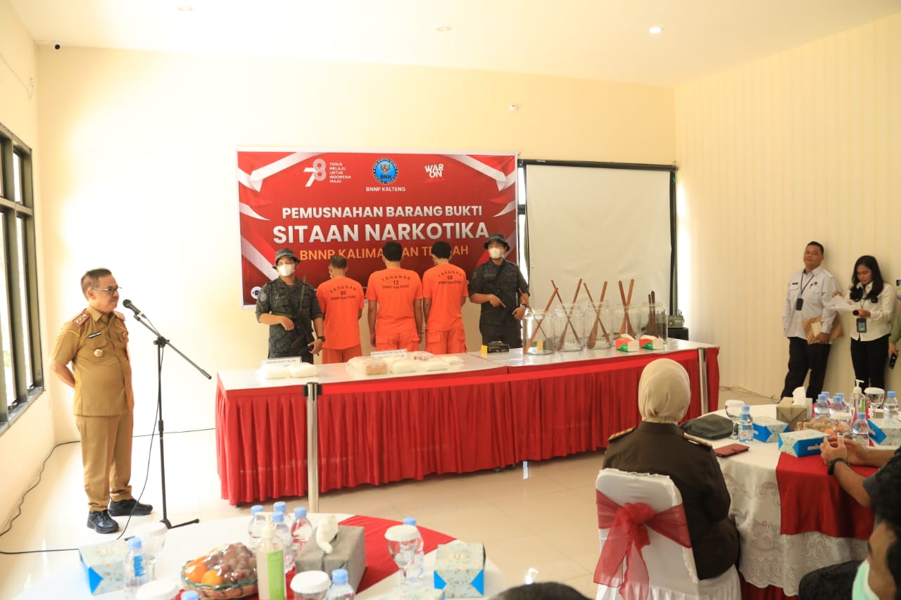 Hadiri Pemusnahan Barang Bukti Sitaan, Sahli Herson B. Aden Harapkan Peran Serta Stakeholder dalam Pencegahan dan Pemusnahan Narkotika