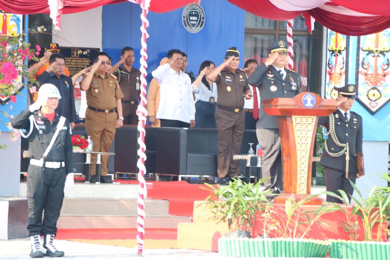 Asisten Pemerintahan dan Kesra Kaspinor Ikuti Upacara Hari Kementerian Hukum dan HAM (Dharma Karya Dhika) ke-78 Tahun 2023