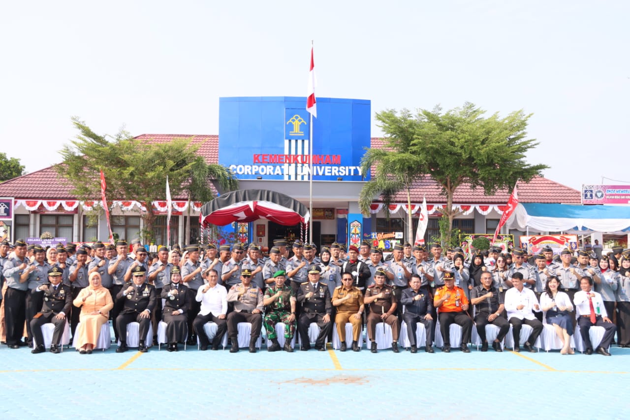 Asisten Pemerintahan dan Kesra Kaspinor Ikuti Upacara Hari Kementerian Hukum dan HAM (Dharma Karya Dhika) ke-78 Tahun 2023