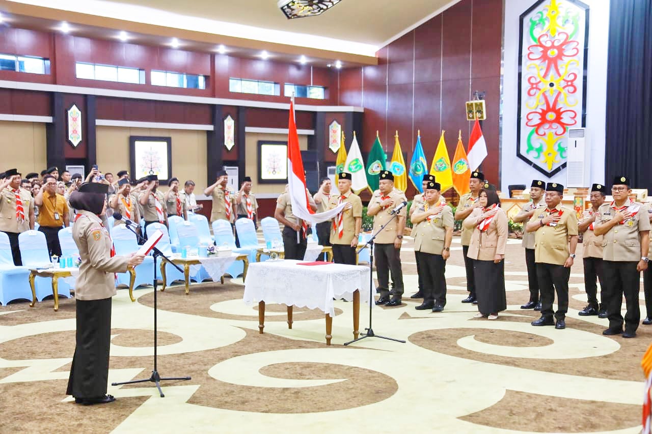 Pengurus Mabida dan Kwarda Gerakan Pramuka Kalteng Resmi Dilantik, Gubernur Tekankan Pentingnya Pembinaan Karakter Generasi Muda