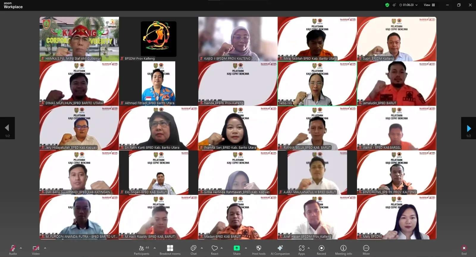 Pembukaan Pelatihan Kaji Cepat Bencana Tahun 2025 Resmi Dimulai, ASN Didorong Lebih Sigap dan Profesional
