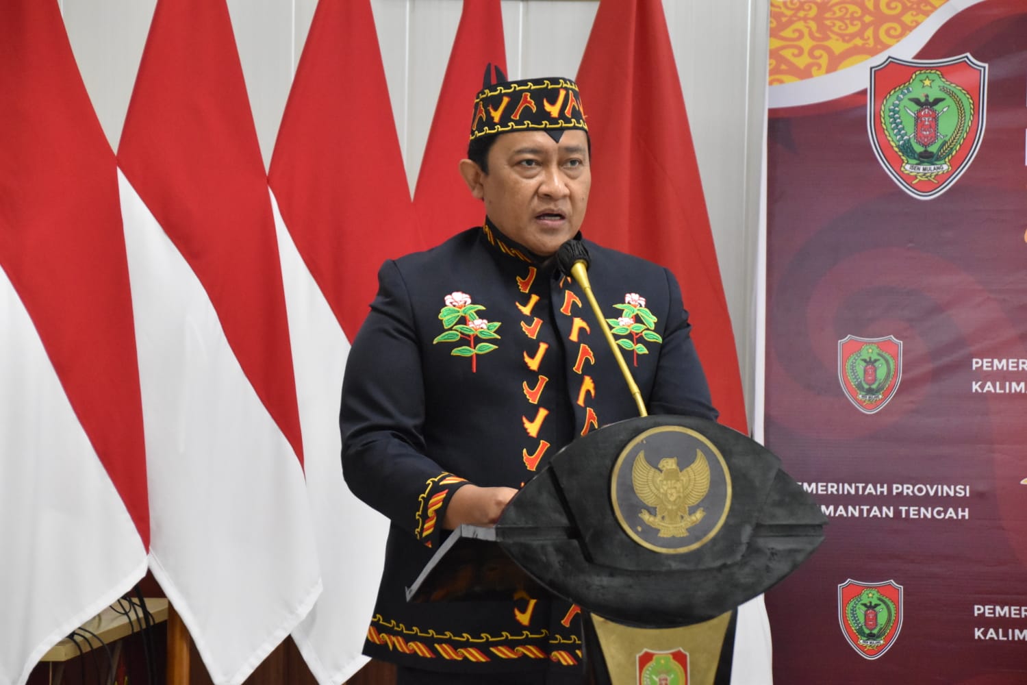 Wagub Kalteng Hadiri Peringatan Harjad Barito Selatan Secara Virtual