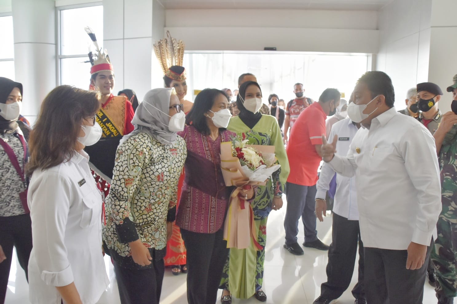 Wagub Edy Pratowo Sambut Kedatangan Menteri PPPA ke Kalteng