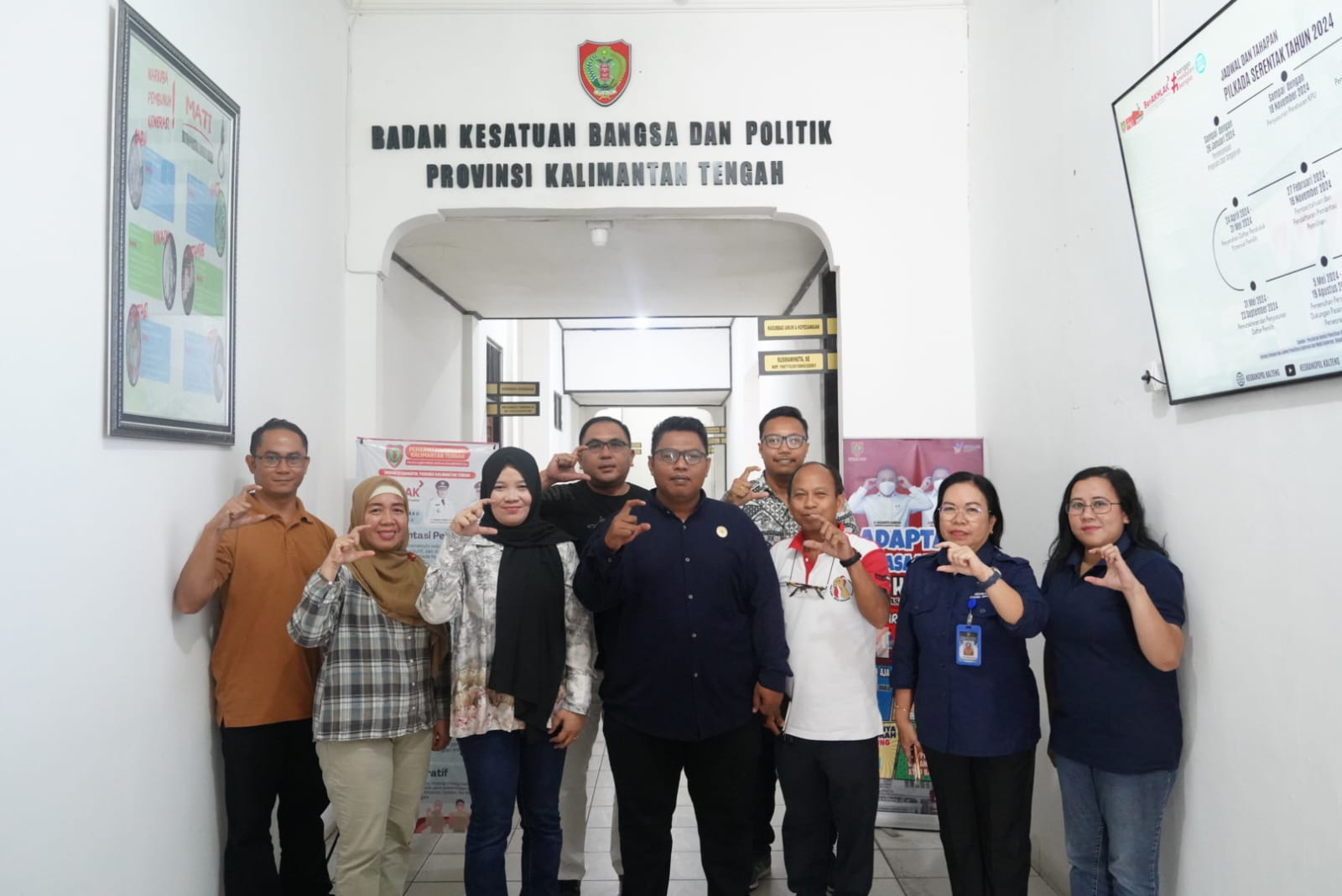 Mantapkan Komitmen Keterbukaan Informasi, Kesbangpol Prov. Kalteng Hadapi Penilaian Monev oleh KI Kalteng