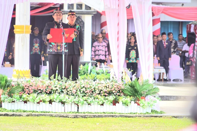 Wagub Edy Pratowo Sampaikan Fokus Pembangunan Pemprov Kalteng di Peringatan Hari Jadi ke-65 Kabupaten Barito Selatan
