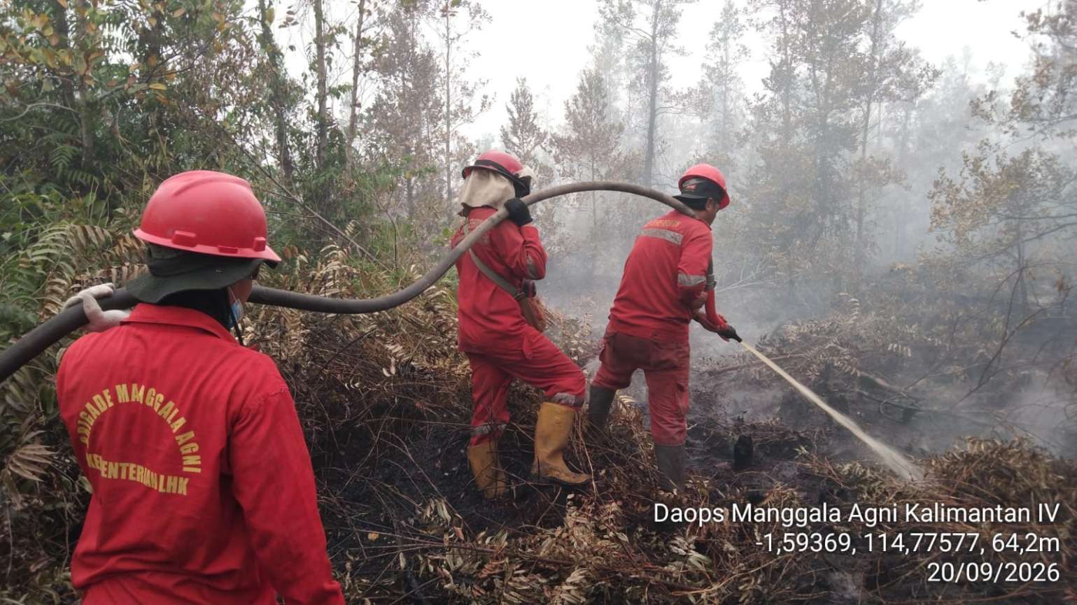 Respon Cepat Karhutla Kalteng: Tim Gabungan Tangani 64 Kejadian dan Padamkan 35,11 Hektare Lahan