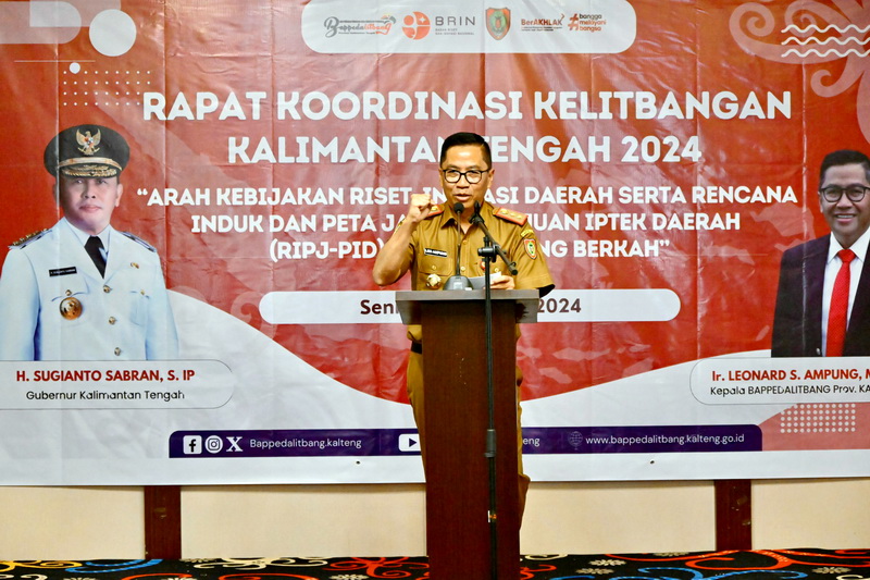 Bappedalitbang Prov. Kalteng Gelar Rakor Litbang Se-Kalimantan Tengah Tahun 2024