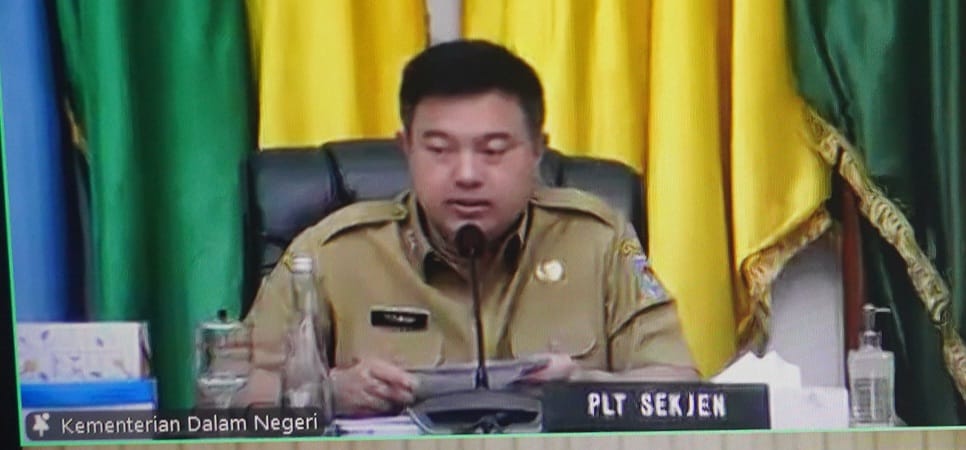 Sahli Gubernur Yuas Elko Hadiri Rakor Pengendalian Inflasi Daerah Minggu Keempat Oktober 2024 Secara Virtual