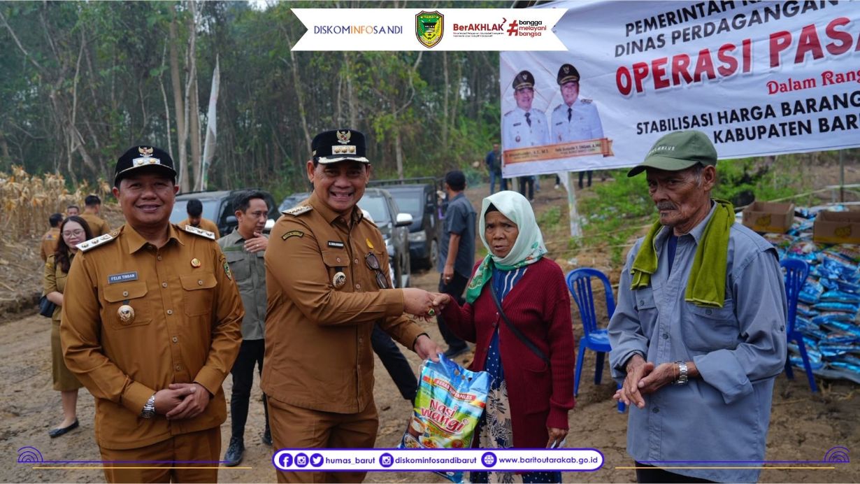 Dukung Ketahanan Pangan, Bupati Barito Utara Hadiri Panen Jagung Hibrida di Desa Mampuak I
