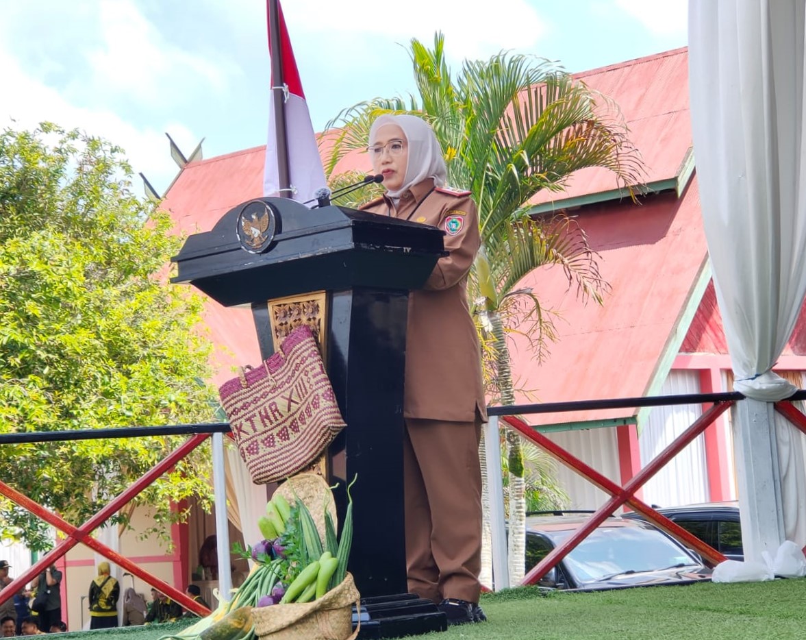 Kadis TPHP Sampaikan Laporan Penyelenggaraan pada Pembukaan PEDA KTNA XIII Tingkat Prov. Kalteng 2023
