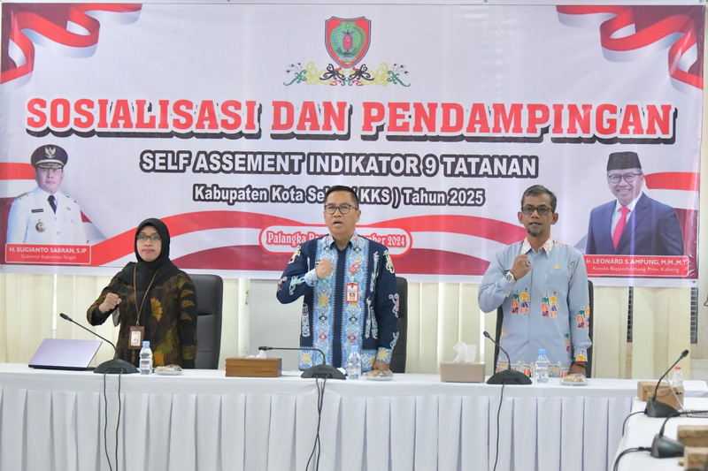 Kepala Bappedalitbang Prov. Kalteng Buka Sosialisasi dan Pendampingan Self Assesment Indikator 9 Tatanan KKS Tahun 2025