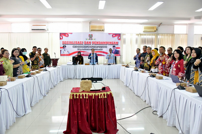 Kepala Bappedalitbang Prov. Kalteng Buka Sosialisasi dan Pendampingan Self Assesment Indikator 9 Tatanan KKS Tahun 2025
