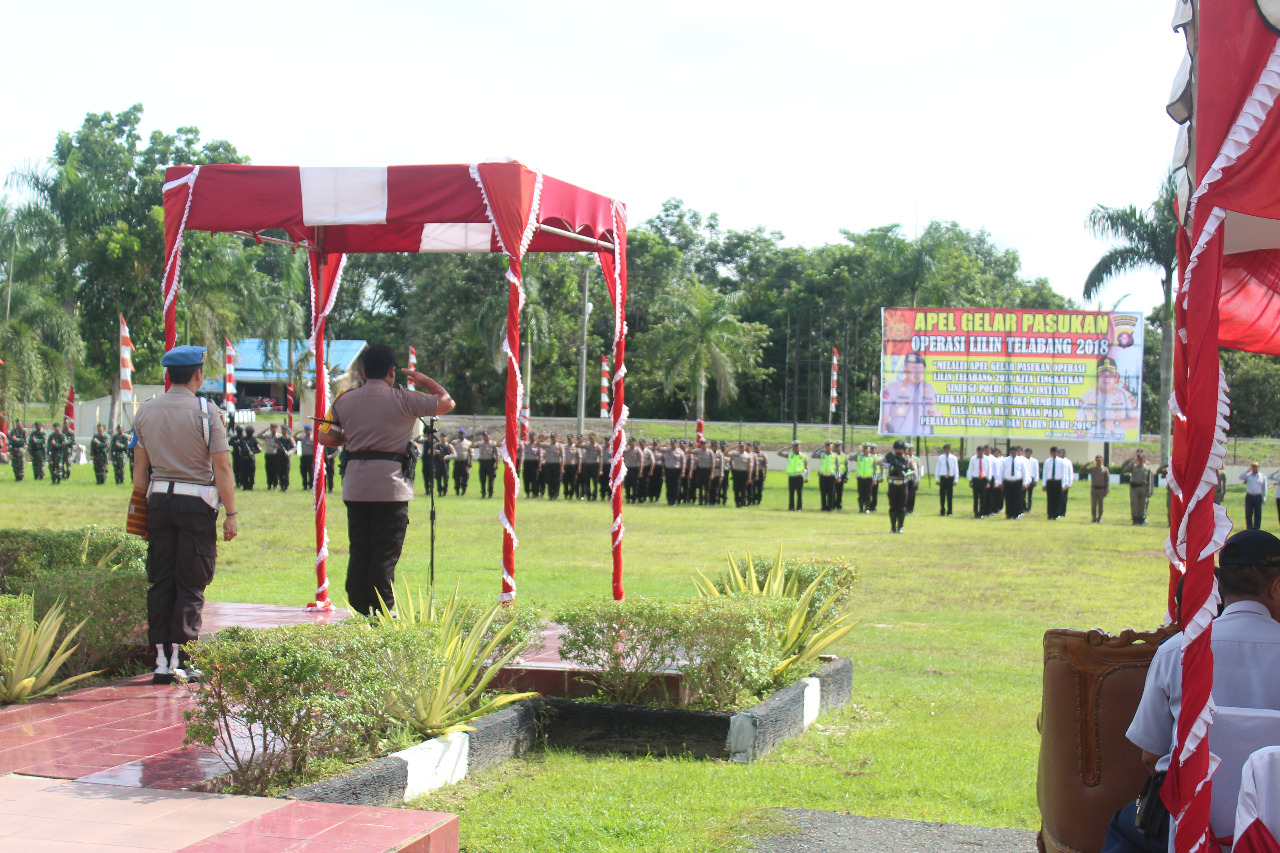 Jelang Natal dan Tahun Baru, Polres Pulang Pisau Gelar Apel Pasukan