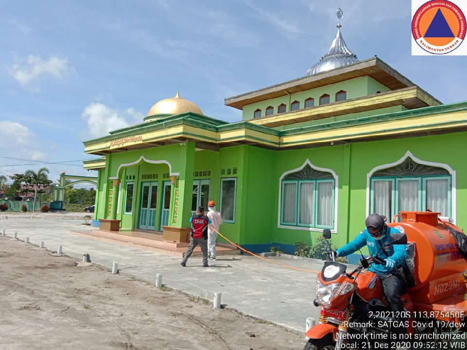 Penerapan Protokol Kesehatan di Masjid Hidayaturrahman