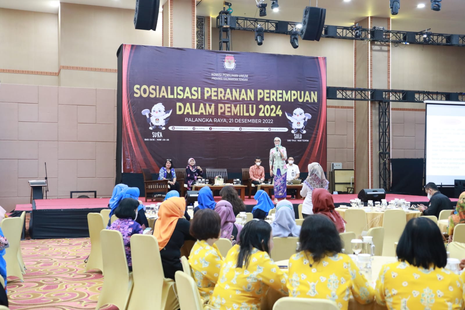 Ketua TP PKK Prov. Kalteng Ivo Sugianto Sabran : Perempuan Juga Harus Dilibatkan Sebagai Subjek Dalam Pemilu