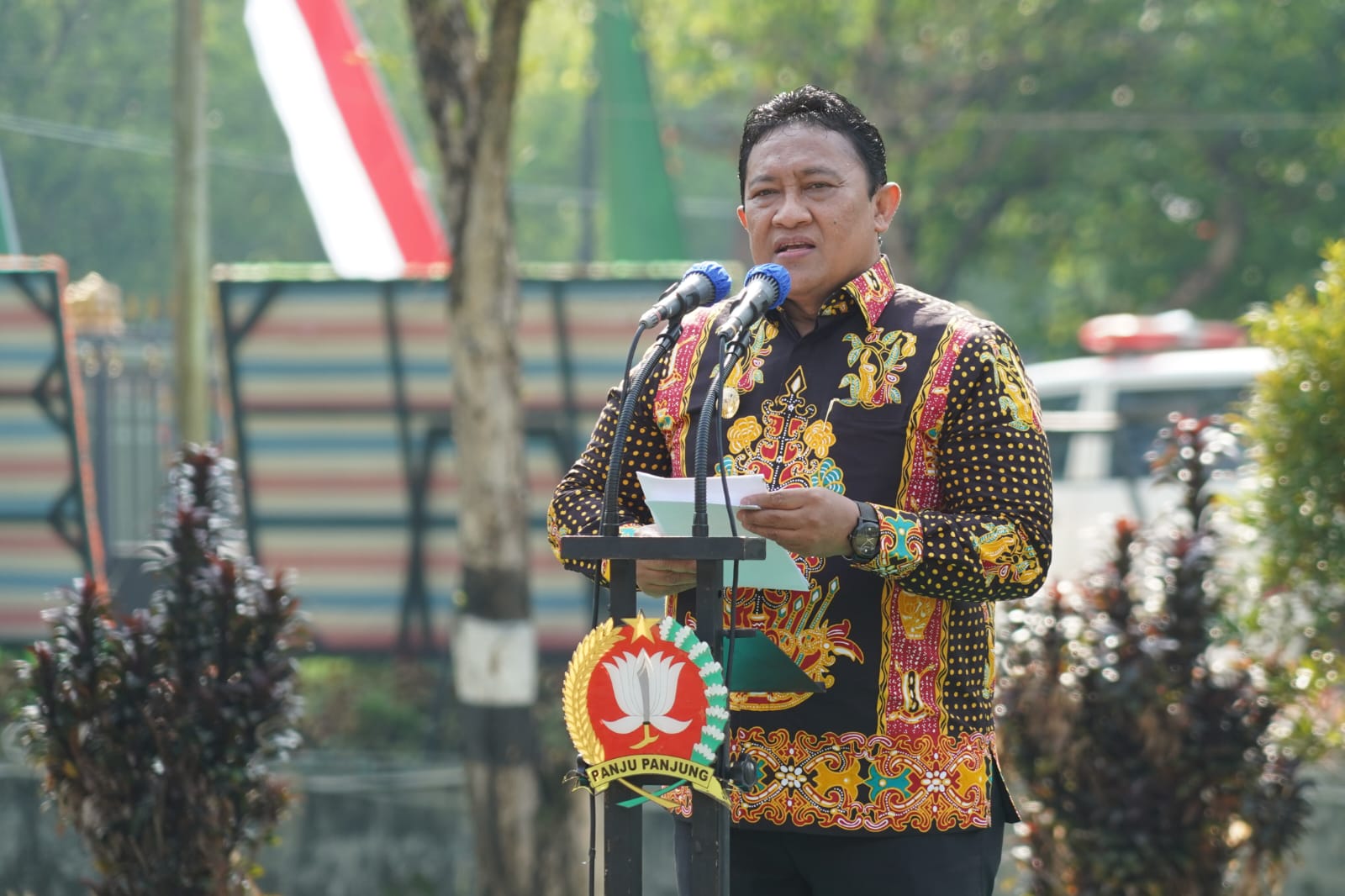 Wagub Edy Pratowo Lakukan Peletakan Batu Pertama Pembangunan Makodam Kalteng