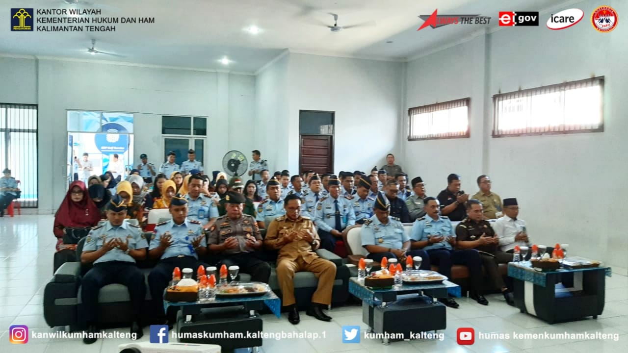 Kanwil Kemenkumham Kalteng Hadiri Undangan Sertijab Dan Pisah Sambut Di Lapas Khusus Narkotika Kelas IIA Kasongan
