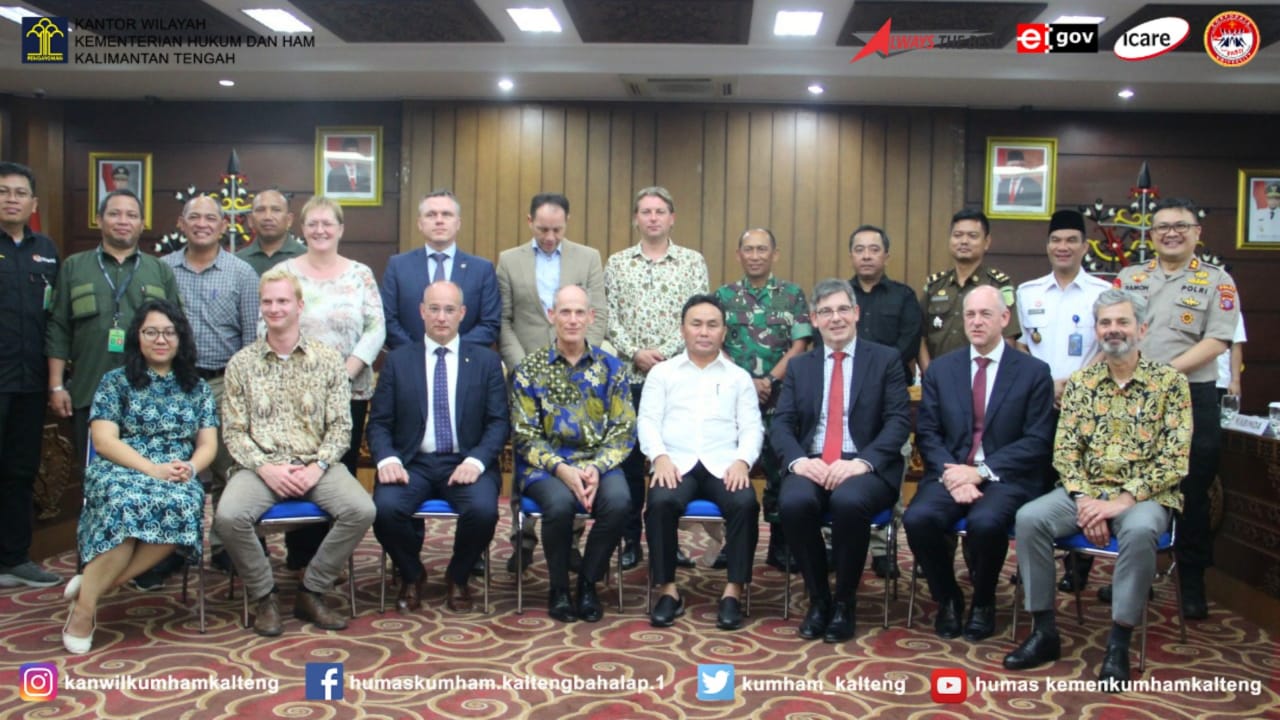 Kakanwil Kemenkumham Kalteng Hadiri Pertemuan Dengan Tim Aju Kerajaan Belanda dan Duta Besar Belanda 