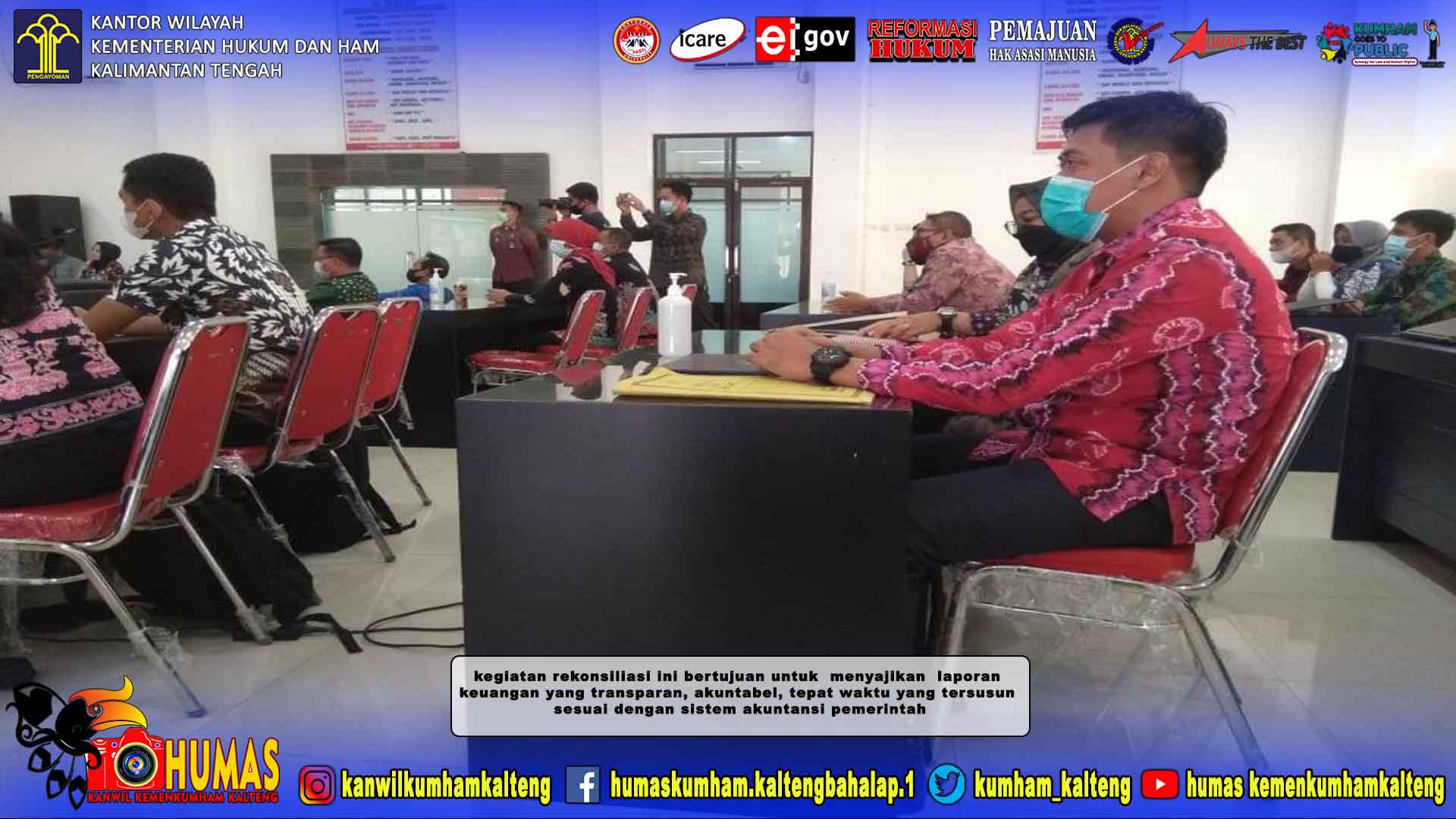 Pegawai Bapas Sampit Sukseskan Kegiatan Rekonsiliasi Laporan Keuangan dan Pemutakhiran Data Barang Milik Negara (BMN) Semester II Tahun Anggaran 2020
