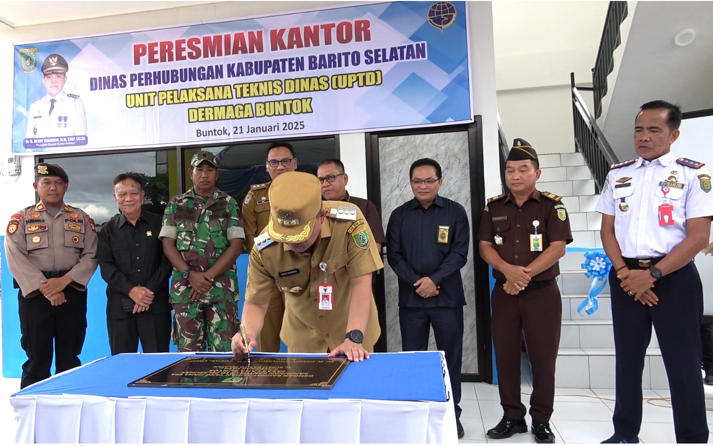 Resmikan UPTD Dishub, Pj Bupati Barsel Komitmen Pembangunan Transportasi Secara Optimal