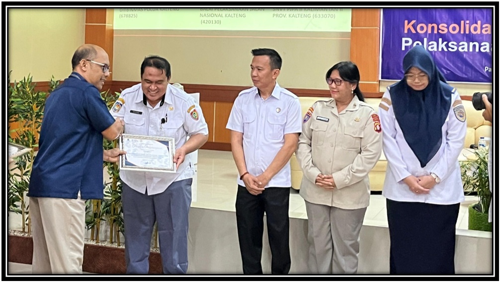 DPMPTSP Prov. Kalteng Raih Peringkat I Penilaian Pelaporan Pertanggungjawaban Bendahara Tahun 2024