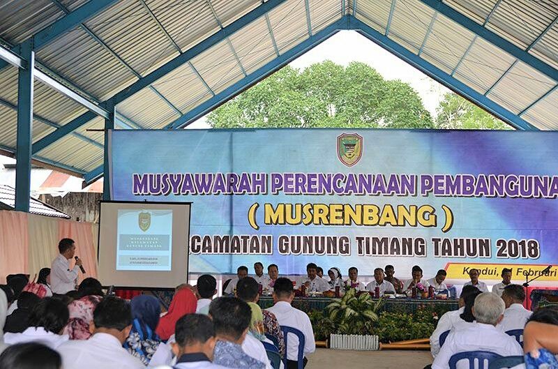 Gunung Timang Gelar Musyawarah Perencanaan Pembangunan (Musrenbang) Tingkat Kecamatan