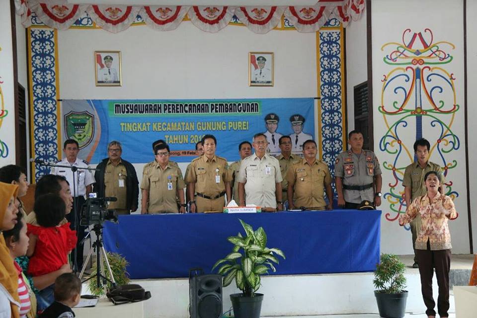 Pelaksanaan Musrenbang di Kecamatan Gunung Purei.