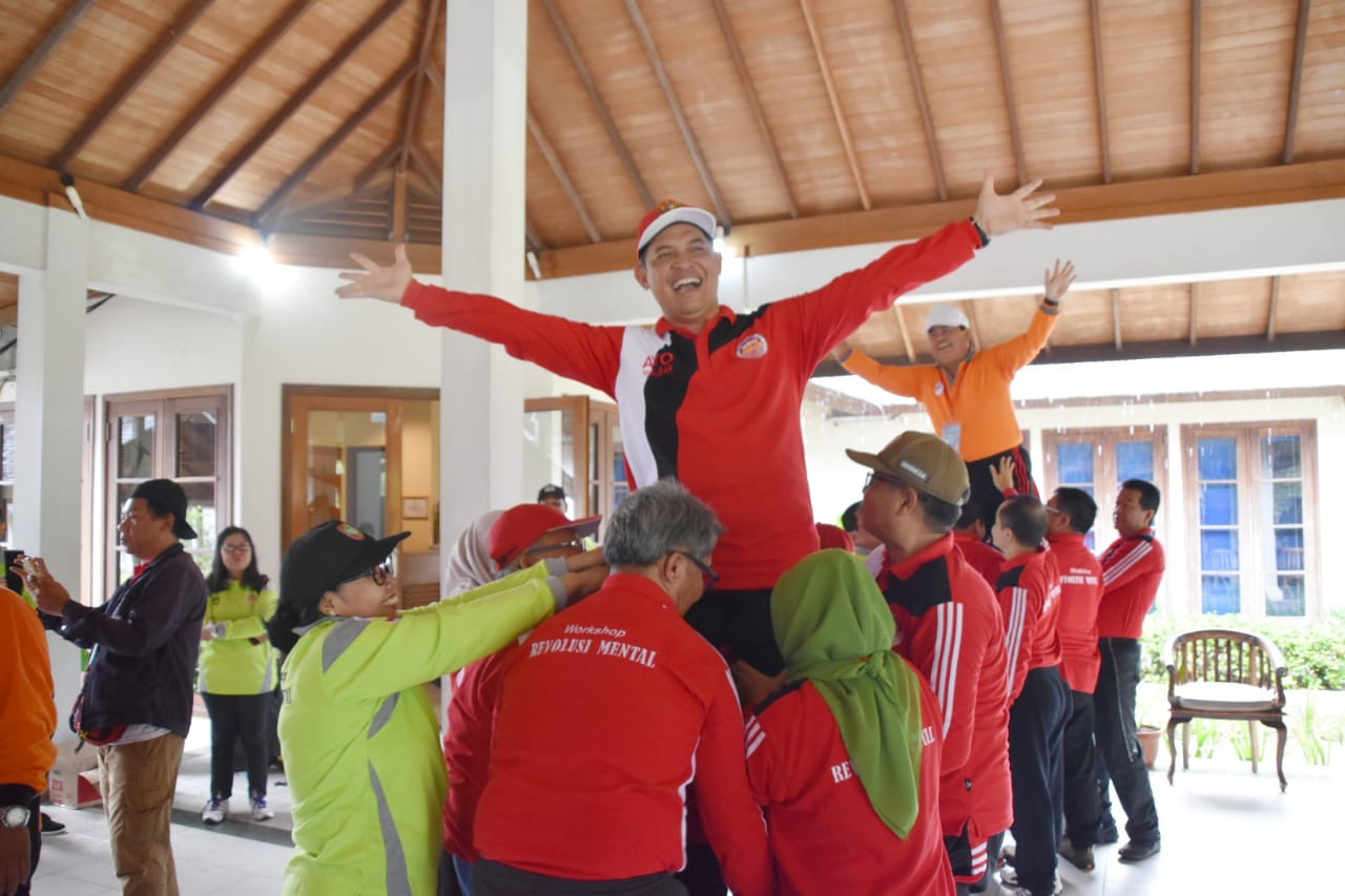 Workshop Revolusi Mental Gelar Outbound Pejabat Pimpinan Tinggi se-Kalteng