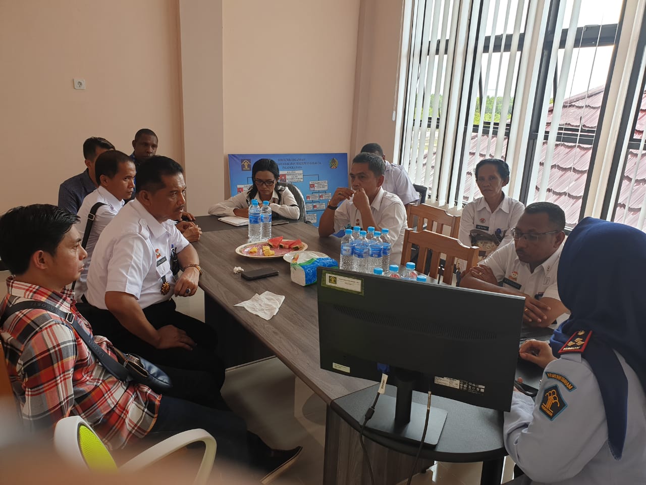 Delegasi Study Banding Kanwil Kemenkumham Pabar Tinjau LPP Kelas II A Palangka Raya