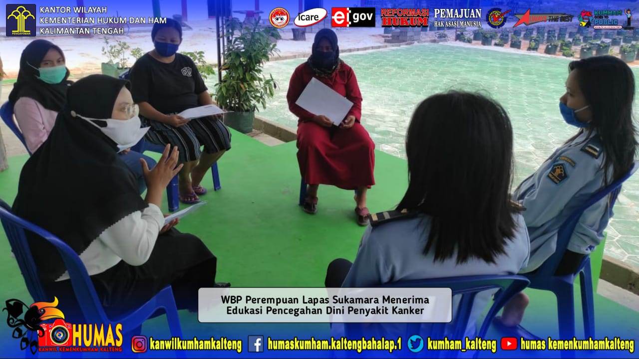 WBP Perempuan Lapas Sukamara Dapatkan Edukasi Cegah Dini Penyakit Kanker